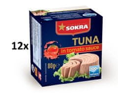 SOKRA Tuniak v paradajkovej omáčke 80 g, 12ks