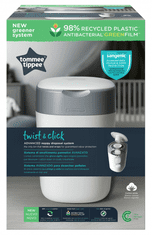 Tommee Tippee Kôš na plienky Sangenic Twist & Click, biely