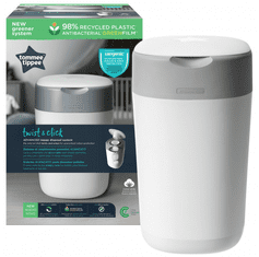 Tommee Tippee Kôš na plienky Sangenic Twist & Click, biely