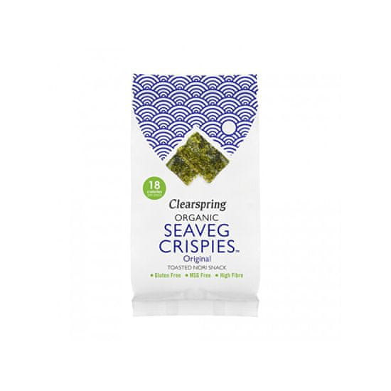 Clearspring Seaveg crispies - Chrumky z morskej riasy Nori solené BIO 4 g