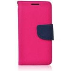 MobilMajak MG Puzdro / obal pre Samsung Galaxy J1 ružové / modré - kniha Fancy Book