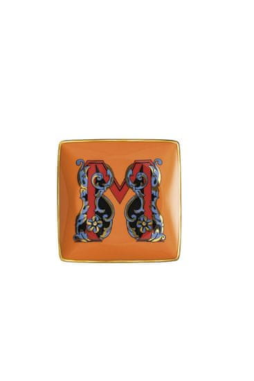 Rosenthal Versace ROSENTHAL VERSACE HOLIDAY ALPHABET Miska M 12x12 cm