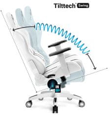 Diablo Chairs X-One 2.0, XL, biela/čierna (5902560337839)