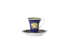 Rosenthal Versace ROSENTHAL VERSACE MEDUSA BLUE Espresso šálka s tanierikom