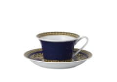 Rosenthal Versace ROSENTHAL VERSACE MEDUSA BLUE Šálka s tanierikom nízky