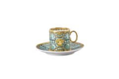 Rosenthal Versace ROSENTHAL VERSACE LA SCALA DEL PALAZZO VERDE Espresso šálka s tanierikom