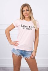 Kesi Dámske tričko s potlačou Denzel púdrová ružovo-čierna Universal