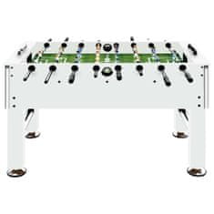 Vidaxl Stolný futbal oceľ 60 kg 140x74,5x87,5 cm biely