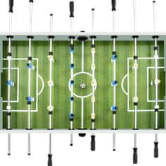 Vidaxl Stolný futbal oceľ 60 kg 140x74,5x87,5 cm biely