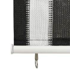 Vidaxl 312679 Outdoor Roller Blind 60x140 cm Anthracite and White Stripe