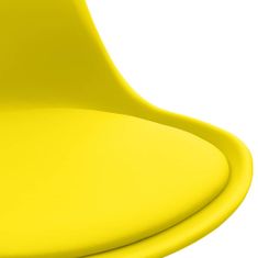 Vidaxl Kancelárske stoličky 2 ks žlté umelá koža