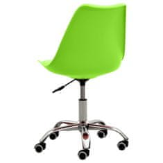 Vidaxl Jedálenské stoličky 2 ks, zelené, umelá koža