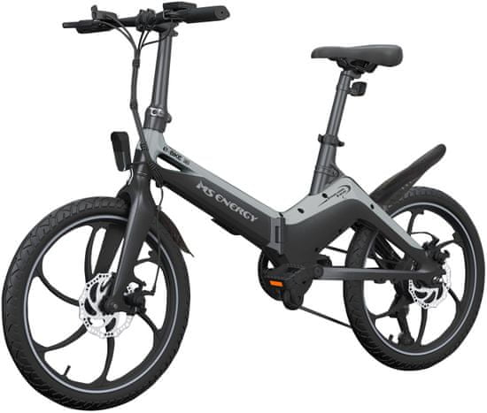 MS ENERGY E-bike i10, black grey