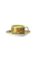 Rosenthal Versace ROSENTHAL VERSACE JUNGLE ANIMALIER YELLOW Šálka na čaj s tanierikom