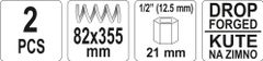 YATO Sťahovák pružín tlmičov automobilov 355 x 82 mm 2ks