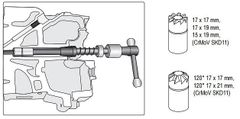 YATO Súprava fréz naftových vstrekov Common Rail