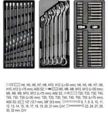 YATO Skrinka dielenská pojazdná s náradím (165ks) 7 zásuviek