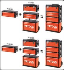 YATO Skrinka na náradie, 1x zásuvka, komponent k YT-09101/2