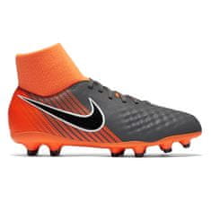 Nike JR OBRA 2 ACADEMY DF FG, 20 | FOOTBALL / SOCCER | GRD SCHOOL UNSX | HIGH TOP | DARK GREY / BLACK-TOTAL ORANGE-W | 4.5Y