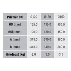 Lienbacher Dymovod koleno ohýbané o130/90/2, oceľ, čierna, nízke