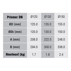 Lienbacher Dymovod koleno ohýbané o120/45/2, oceľ, čierna