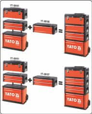 YATO Vozík na náradie 3 sekcie, 2 zásuvky