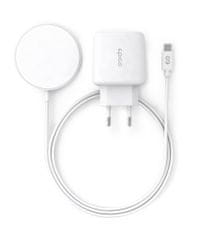 EPICO bezdrôtová nabíjačka s podporou uchytenia MagSafe a s adaptérom v balení 9915101100113, biela