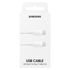 SAMSUNG podatkovni kabel EF-DN975BWE Super Fast Charge Type C na Type C, bel