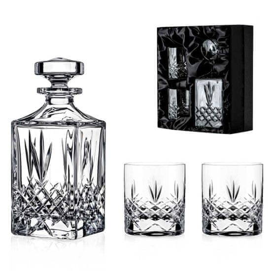 Diamante Buckingham trojdielny whisky set