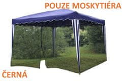 Greatstore Moskytiéra na záhradný párty stan 3 x 3 m, čierna