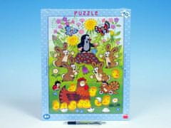 Greatstore Puzzle deskové Krtek a velikonoce 29x37cm 40 dílků