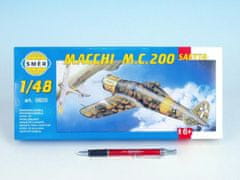 Greatstore Model Macchi M.C. 200 Saetta 16,1x21,2cm v krabici 31x13,5x3,5cm