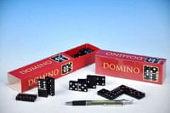 Greatstore Domino společenská hra dřevo 28ks v krabičce 15,5x3,5x5cm