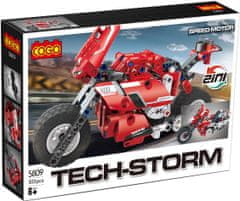 Cogo TECH-STORM stavebnica Závodní motocykl 2v1 kompatibilná 300 dielov