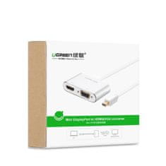 Ugreen MD115 adaptér HDMI - VGA - MiniDP Full HD, biely