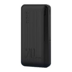 DUDAO K12PQ+ Power Bank 20000mAh 2x USB QC 3.0 PD 20W, čierny