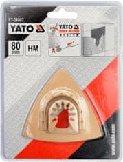 YATO Trojuholníková brúsna doska pre multifunkciu HM, 80mm (betón, keramika)