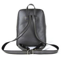 VegaLM Exkluzívny kožený ruksak z pravej hovädzej kože v šedej farbe