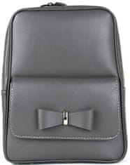 VegaLM Exkluzívny kožený ruksak z pravej hovädzej kože v šedej farbe