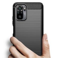 IZMAEL Puzdro Carbon Bush TPU pre Xiaomi Redmi Note 10/Redmi Note 10S - Modrá KP10703