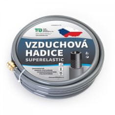 TUBI Vzduchová hadica superelastická s rýchlospojkami 6x12 mm - 5 m