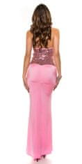 Amiatex Dámske šaty 74502 + Nadkolienky Gatta Calzino Strech, ružová, UNIVERZáLNA