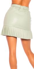 Amiatex Dámska sukna 78977 + Nadkolienky Gatta Calzino Strech, khaki, S