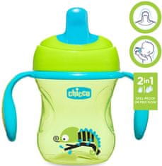 Chicco Hrnček Training s držadlami 200 ml, zelený 6m+