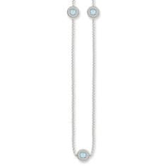 Thomas Sabo Náhrdelník "Svetlo Luny" , KE1336-694-31-L80, Sterling Silver, 925 Sterling silver, milky aquamarine, zirconia white