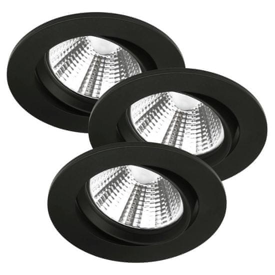 NORDLUX NORDLUX vstavané svietidlo Fremont 2700K 3-Kit 3x5,5W LED čierna 47580103