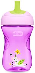 Chicco Hrnček Advanced so slamkovým náustkom 266 ml, fialový 12m +