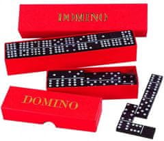 Greatstore Domino společenská hra dřevo 55ks v krabičce 23,5x3,5x5cm