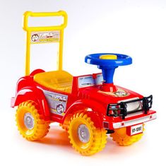 Greatstore Odrážedlo auto Yupee červené 53,5x48,3x26cm v krabici od 12 do 35 měsíců