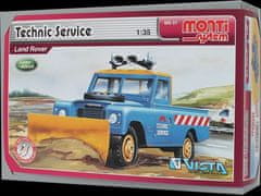 shumee Stavebnice Monti 01 Technic service Land rover 1:35 v krabici 22x15x6cm